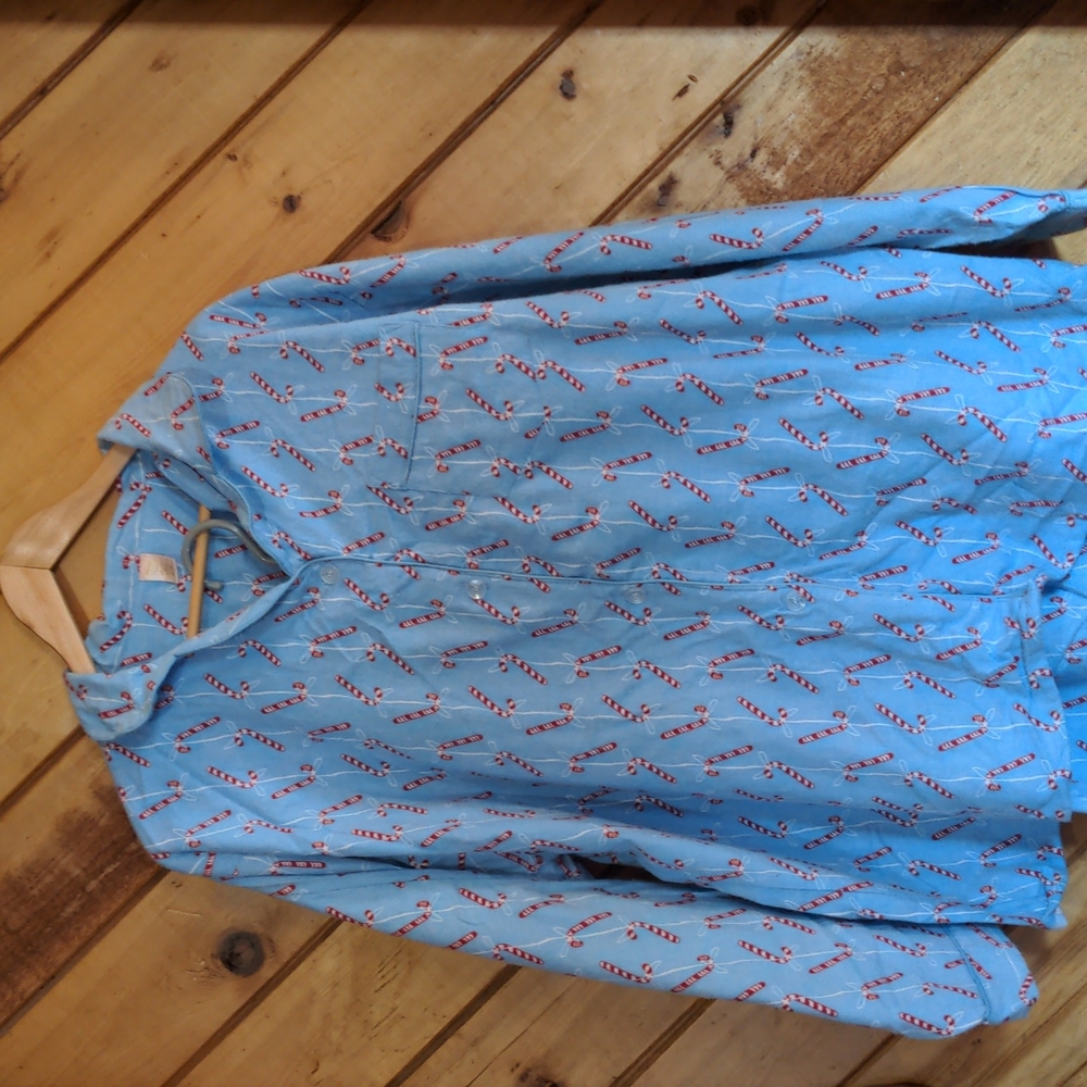 Rivage Intimates candy cane flannel pajama set